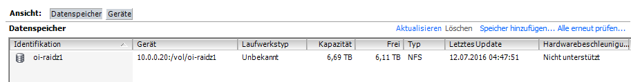 vmware datastore nfs esx
